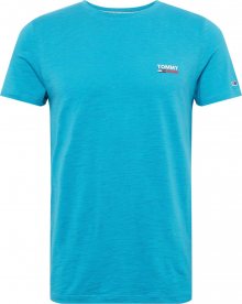 Tommy Jeans Tričko aqua modrá