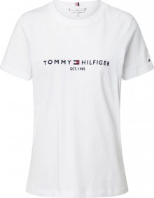 TOMMY HILFIGER Tričko \'Essential\' červená / bílá / námořnická modř