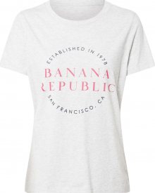 Banana Republic Tričko světle šedá / růžová / antracitová