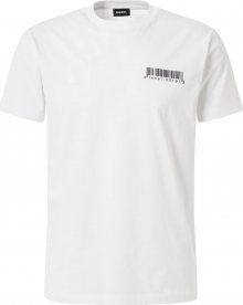 DIESEL Tričko \'DIEGOS\' bílá / černá