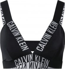 Calvin Klein Swimwear Horní díl plavek \'Plunge\' bílá / černá