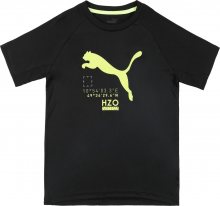 PUMA Funkční tričko černá / pastelově žlutá
