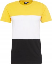 Urban Classics Tričko žlutá / černá / bílá