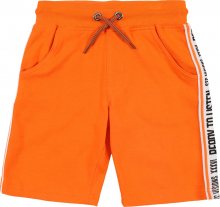 STACCATO Kalhoty černá / oranžová / bílá