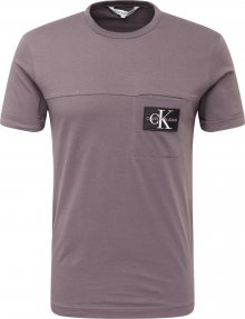 Calvin Klein Jeans Tričko \'Monogram\' fialová