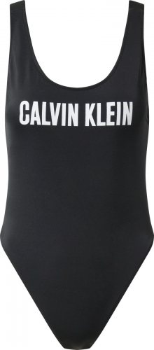 Calvin Klein Swimwear Plavky bílá / černá