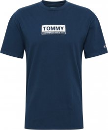 Tommy Jeans Tričko bílá / námořnická modř