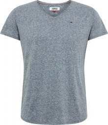 Tommy Jeans Tričko modrý melír