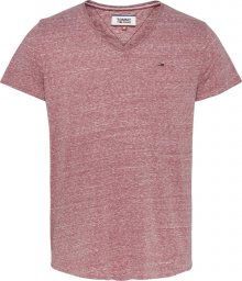 Tommy Jeans Tričko červený melír