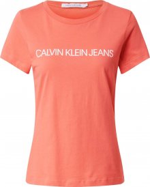 Calvin Klein Jeans Tričko rezavě červená