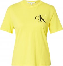 Calvin Klein Jeans Tričko černá / žlutá