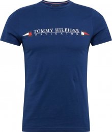 TOMMY HILFIGER Tričko \'Sailing Flags\' tmavě modrá / bílá / červená