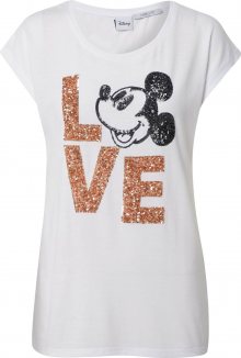 Hailys Tričko \'Avery\' bílá / černá / zlatá