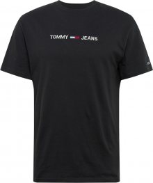 Tommy Jeans Tričko bílá / černá / červená / modrá