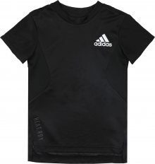 ADIDAS PERFORMANCE Funkční tričko bílá / černá