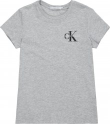 Calvin Klein Jeans Tričko šedý melír