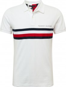 TOMMY HILFIGER Tričko červená / bílá / námořnická modř