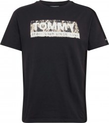 Tommy Jeans Tričko \'Aop\' bílá / černá