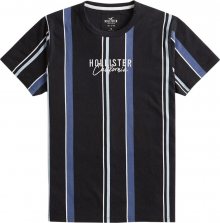 HOLLISTER Tričko modrá / černá / bílá