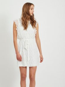 Bílé krajkové šaty VILA