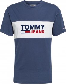 Tommy Jeans Tričko červená / námořnická modř / bílá