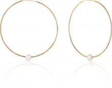 JwL Luxury Pearls Pozlacené náušnice s pravými bílými perlami JL0639