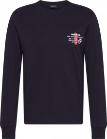 DIESEL Tričko \'DIEGO\' černá / bílá / grenadina