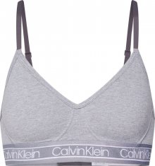 Calvin Klein Underwear Podprsenka šedý melír / bílá
