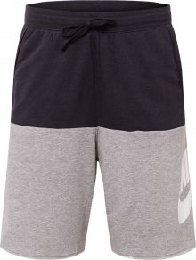 Nike Sportswear Kalhoty \'Alumni\' bílá / černá / šedý melír