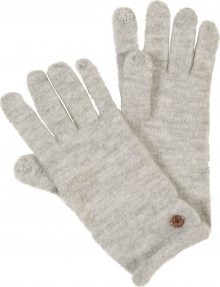 ESPRIT Prstové rukavice \'KnitSolidGlov\' světle šedá