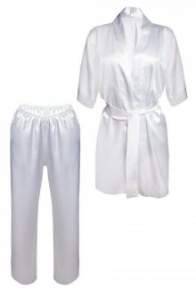 DKaren Keira bílé Dámské pyžamo L bílá