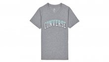 Converse Twisted Varsity Pattern Classic T-Shirt-S šedé 10018431-A01-S