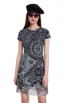 Desigual černé šaty Vest Paris - M