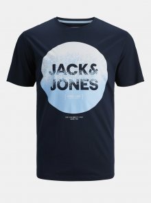 Tmavě modré tričko Jack & Jones Splatter