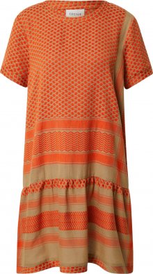Cecilie Copenhagen Šaty oranžová / olivová