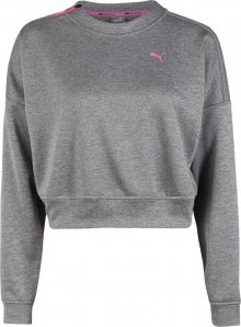 PUMA Sportovní mikina šedá