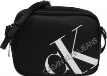 Calvin Klein Jeans Taška přes rameno černá / bílá