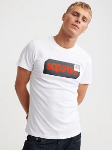 Bílé pánské tričko s potiskem Superdry