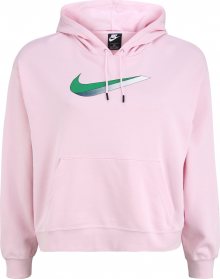Nike Sportswear Mikina světle růžová / zelená