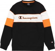 Champion Authentic Athletic Apparel Mikina černá / bílá / oranžová