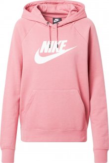 NIKE Mikina bílá / růžová