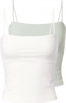 Gina Tricot Top \'Scarlet\' mátová / bílá