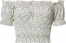 Gina Tricot Tričko \'Elisia\' černá / bílá