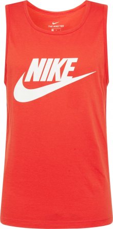 Nike Sportswear Tričko bílá / červená