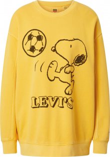LEVI\'S Mikina \'UNBASIC\' žlutá / černá