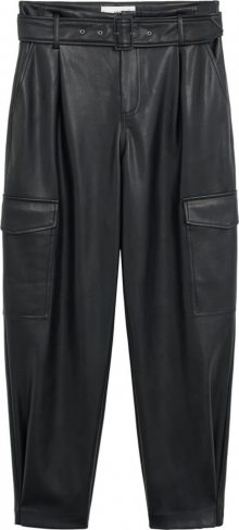 MANGO Kalhoty s puky \'Ryder\' černá