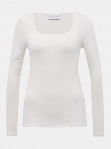 Bílé basic tričko VILA Suloma - L