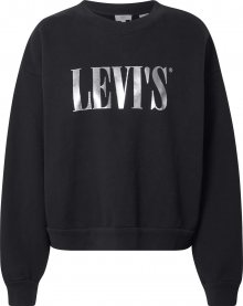 LEVI\'S Mikina \'Diana\' stříbrná / černá