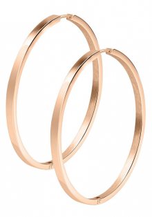 Tamaris Růžově zlacené náušnice Kim kruhy TJ082-TJ085-TJ088 30 mm