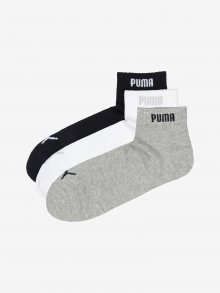 Ponožky Puma Quarter-V 3 Pack Barevná